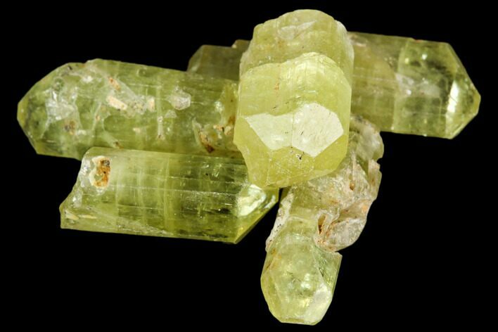 Bag Of Five Yellow Apatite Crystals ( - ) - Morocco #108368